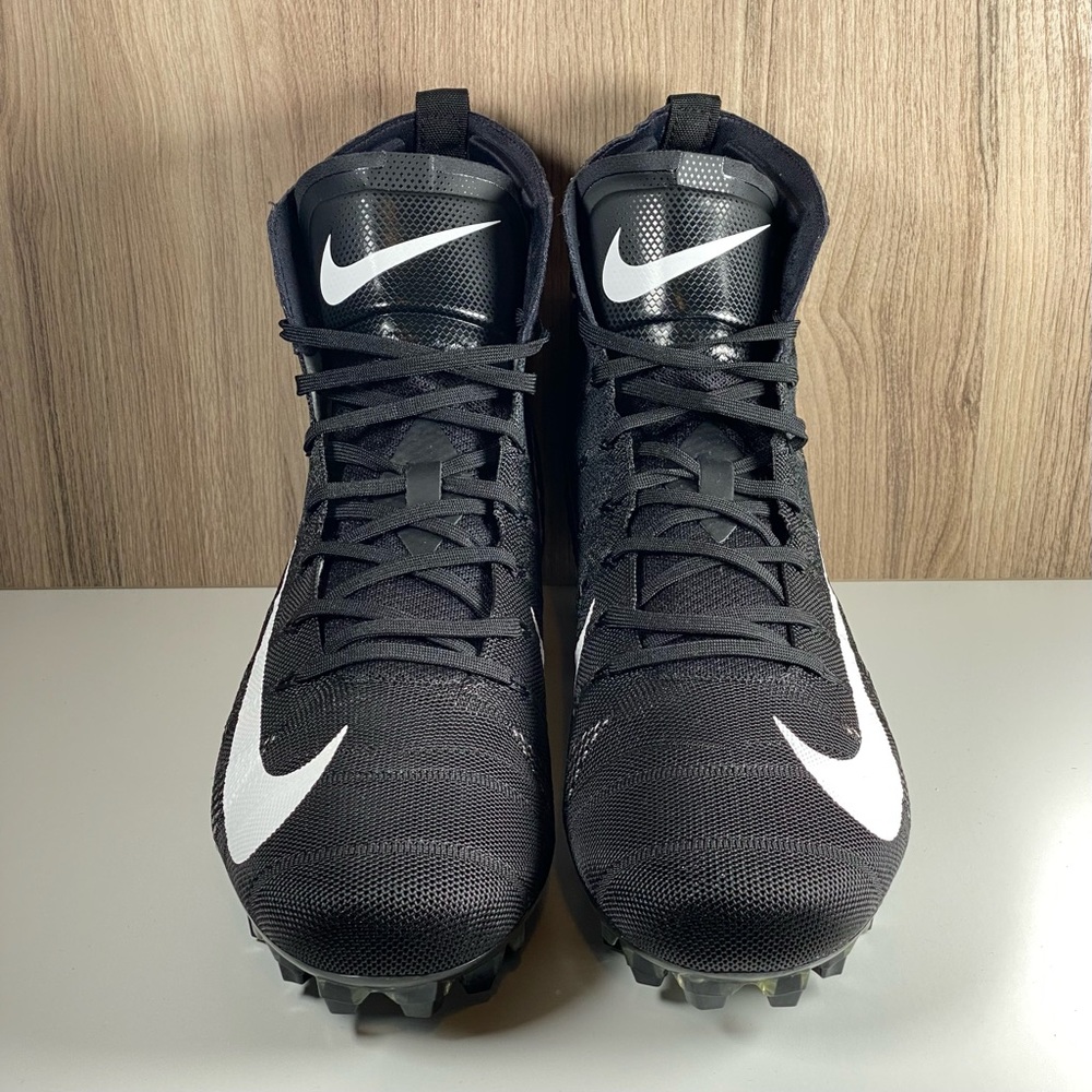 Nike Vapor Untouchable 3 Elite Black Football Cleats AO3006-010 Men's Size 12.5 - Picture 2 of 9